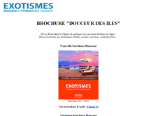 Tablet Screenshot of douceur.exotismes.fr