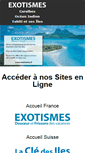Mobile Screenshot of exotismes.com